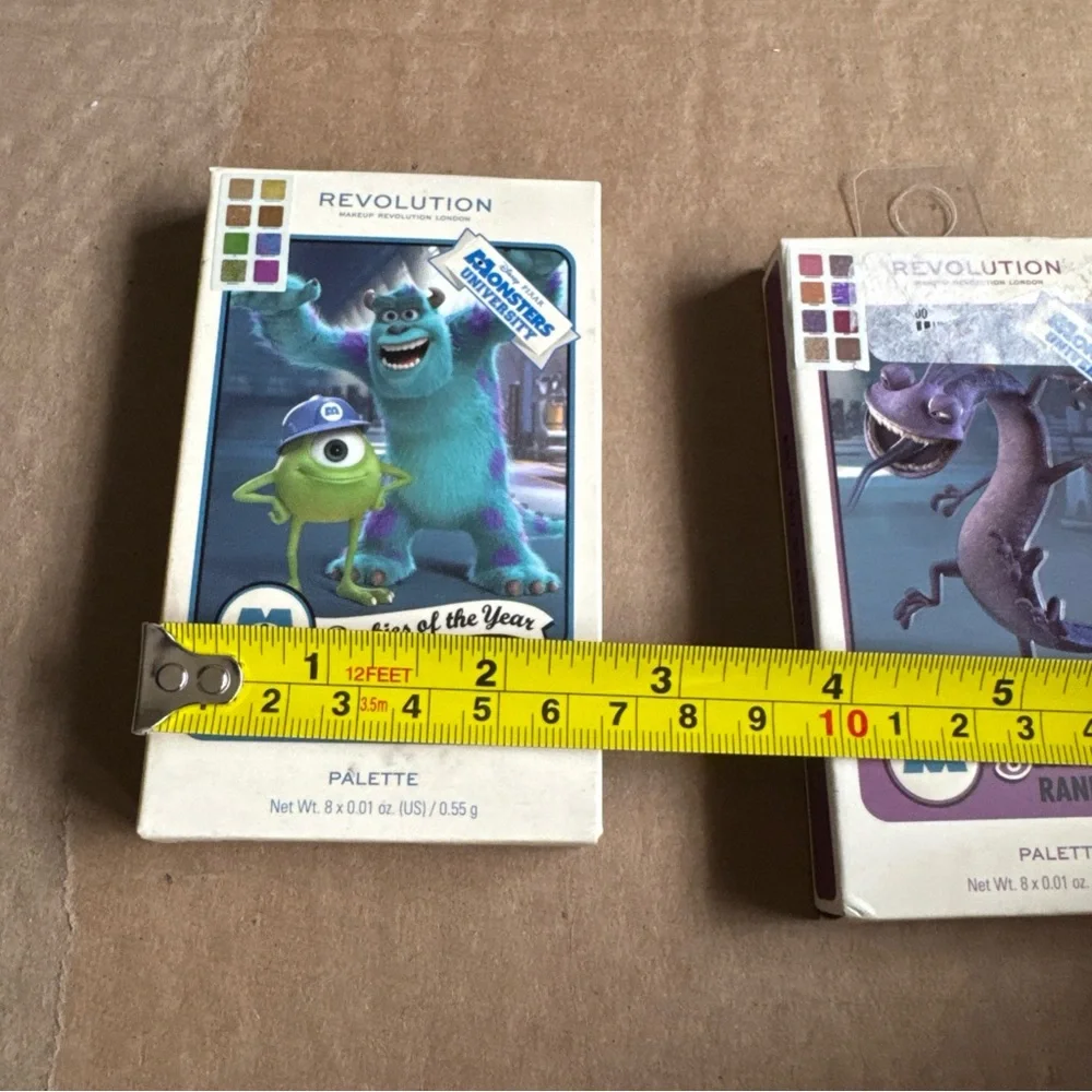 2 Makeup Revolution x Monsters University Card Eyeshadow Palette Randall Rookies